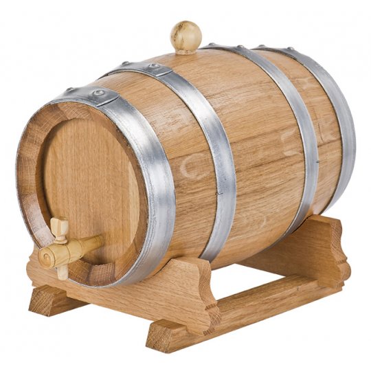 5 liter French oak wine barrel