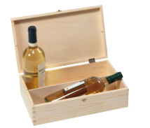 Image of Exclusiv trækasse for 2 flasker vin