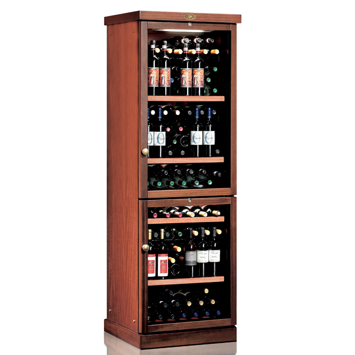 cherry wood wine cooler