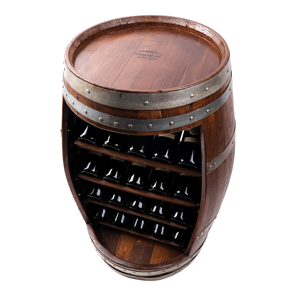 Vinobarto Wine Barrel Bar Display 20 bottles Wine Furniture