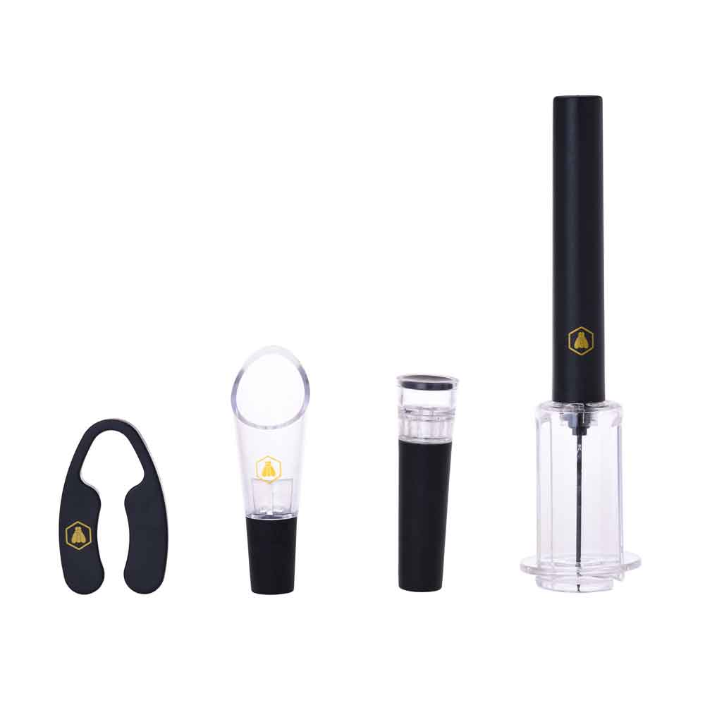 Laguiole Air pump wine opener Gift set 4 pcs.